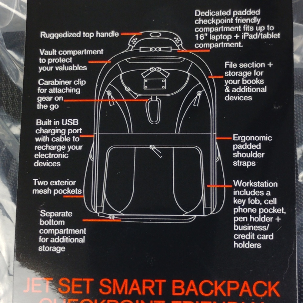 Eco Style Jet Set Backpack. - Picture 8 of 16
